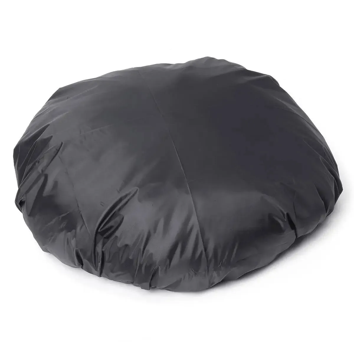 112cm Outdoor Black Round Waterproof Bbq Grill Dust Cover Dustproof Balcony Fire Pit Cover