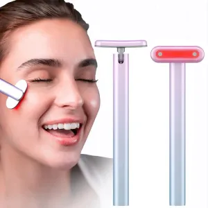 4 in 1 Ems Facial Wand Led Red Light Therapy Facial Massage Tool for Face Neck