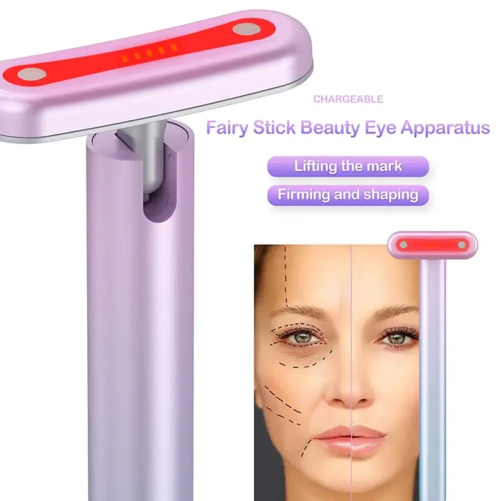 4 in 1 Ems Facial Wand Led Red Light Therapy Facial Massage Tool for Face Neck
