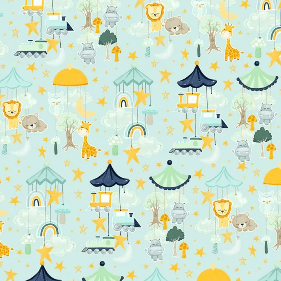 Bedtime Lullaby - Poppy Surgical Caps
