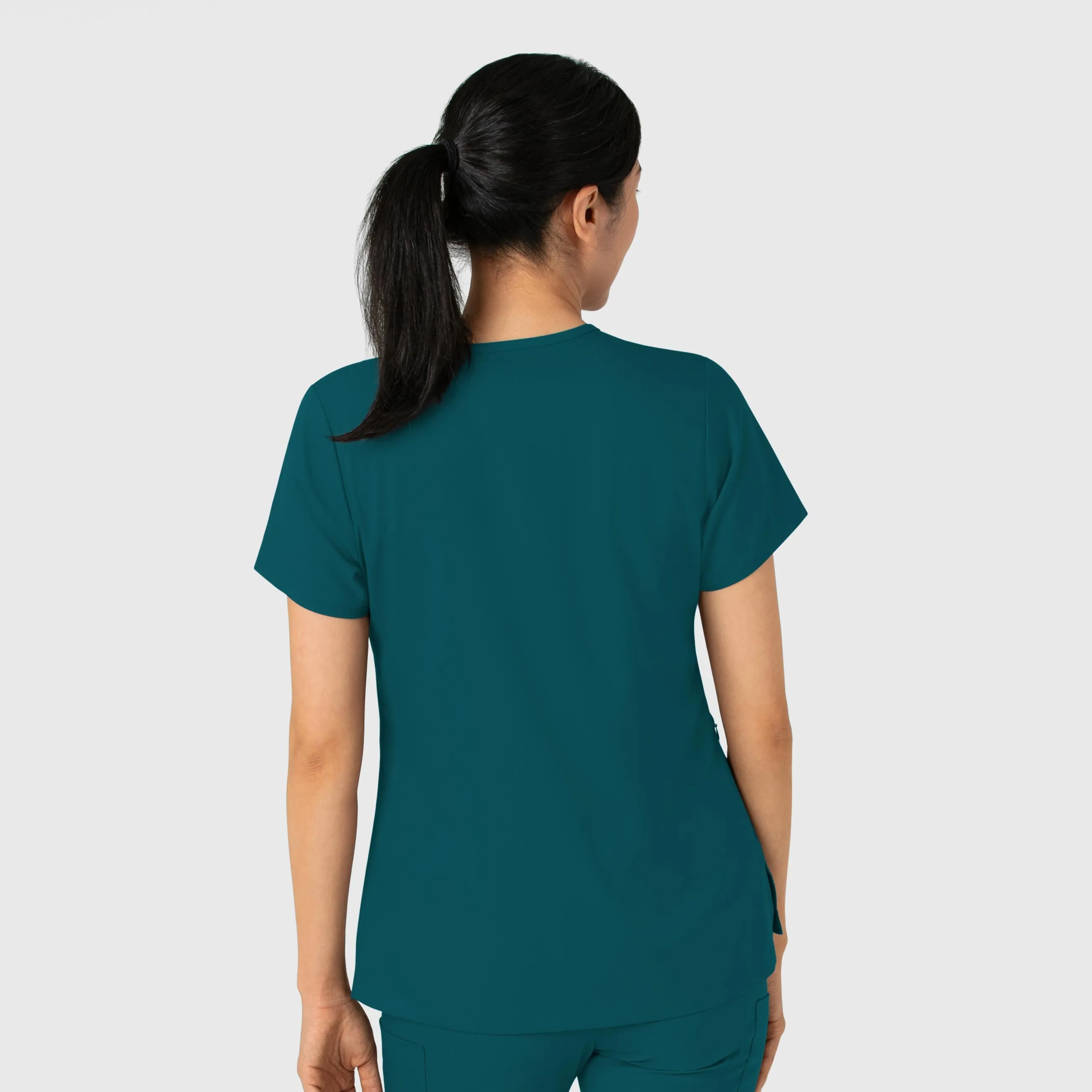 Boundless Women's Tuck-In Scrub Top - Caribbean Blue