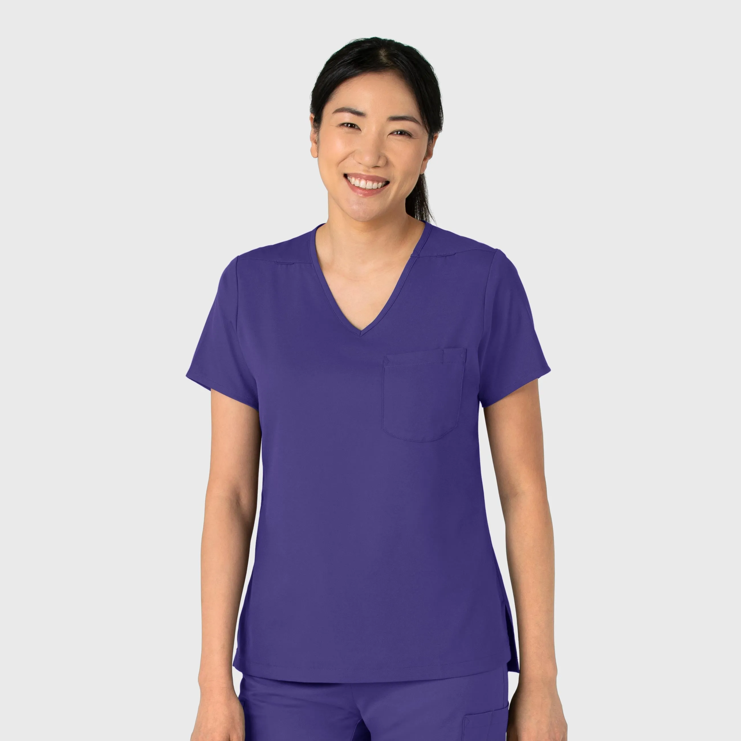Boundless Women's Tuck-In Scrub Top - Grape