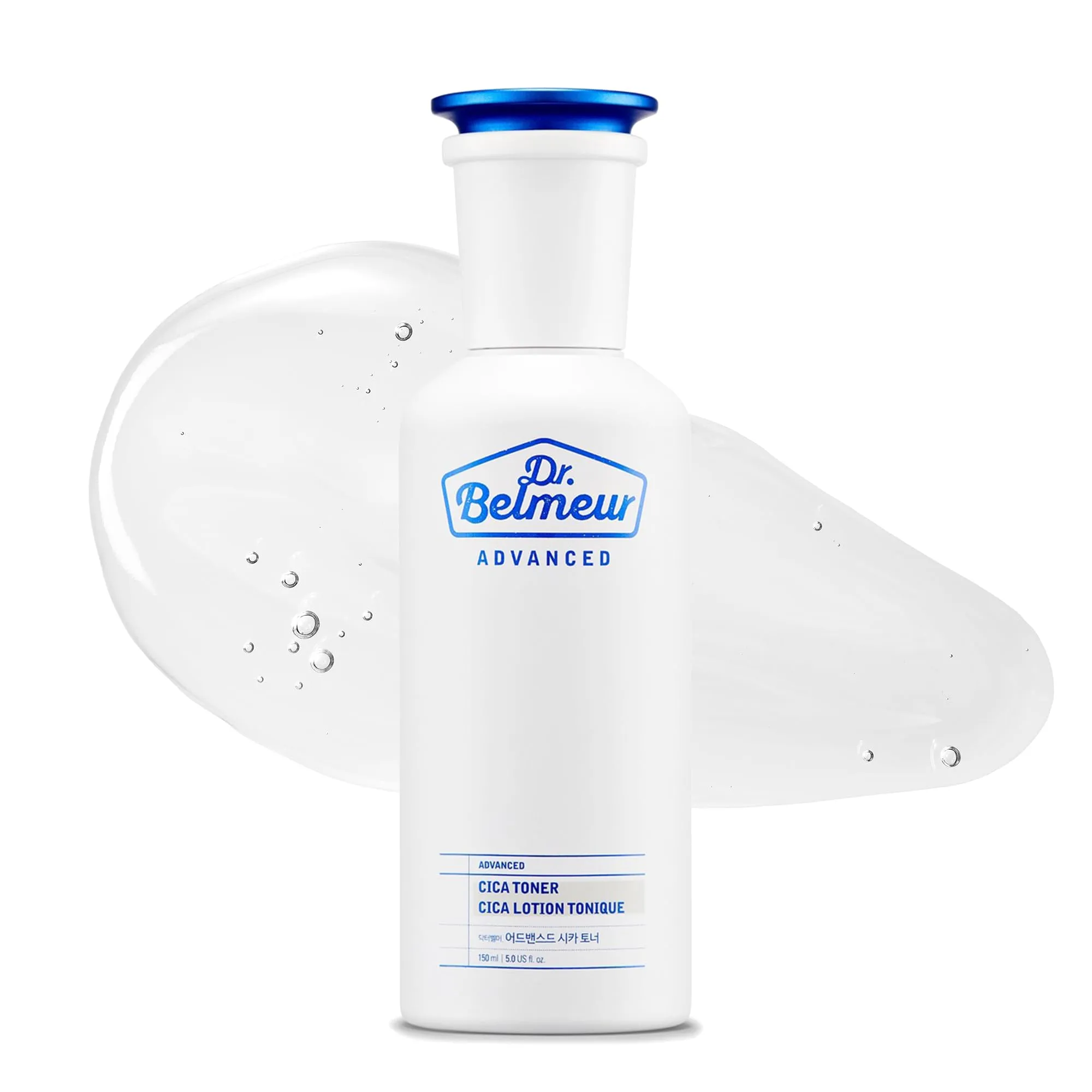 Dr. Belmeur Advanced CICA Toner (5.1fl oz) - Soothing, Hydrating for Sensitive Skin. Balances pH & Moisture. Korean Skin Care. Centella Asiatica, Panthenol.