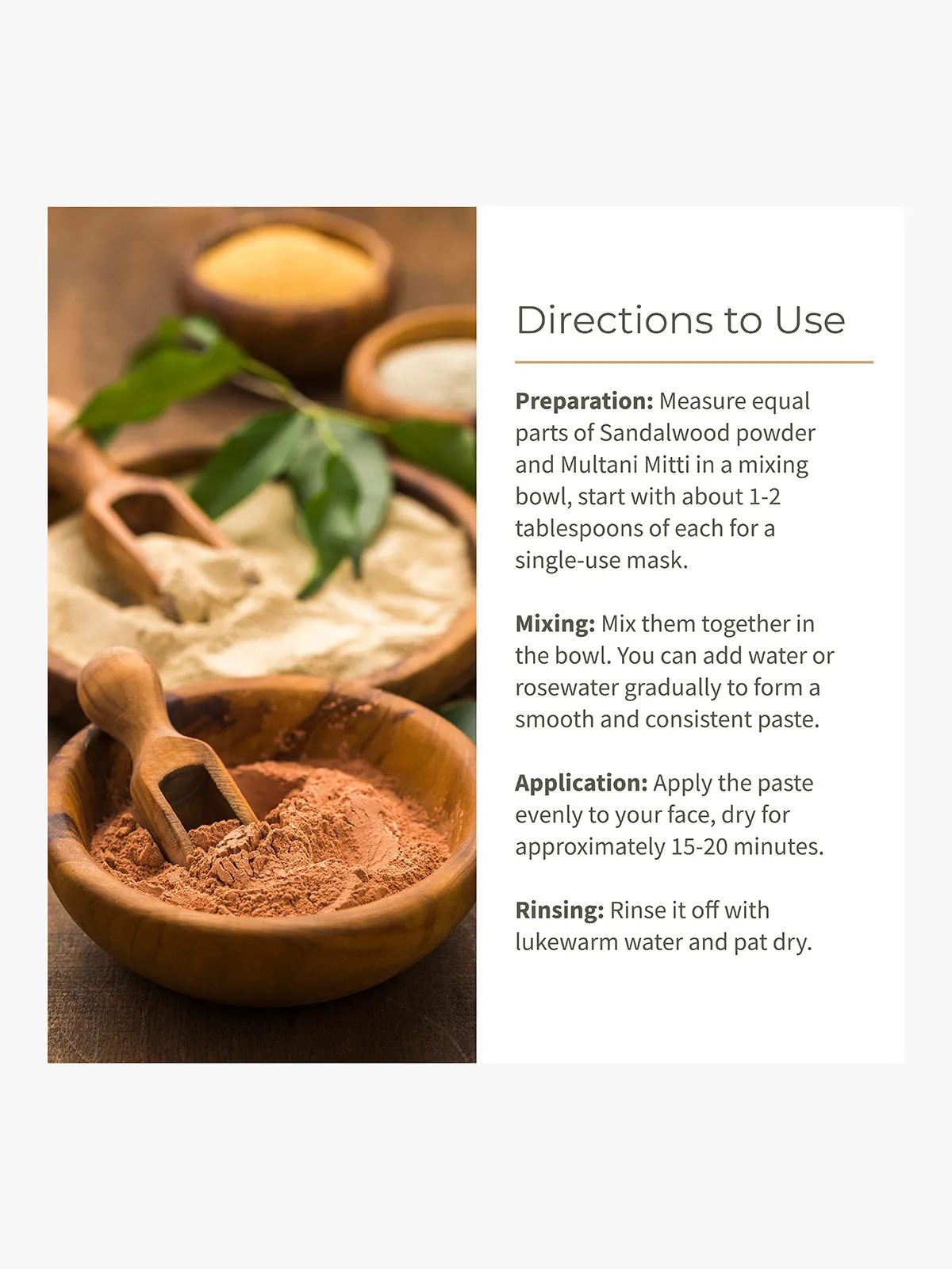 Face Pack Combo Sandalwood Powder and Multani Mitti Duo