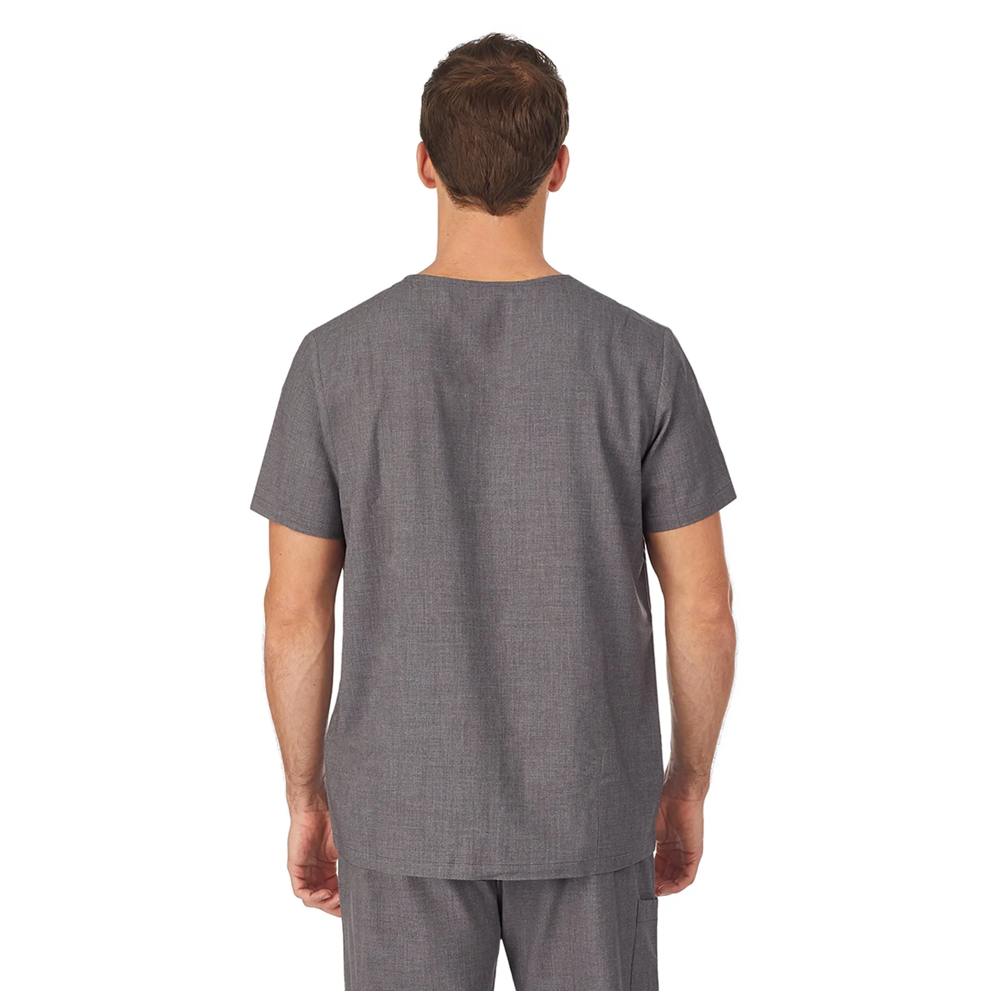 Mens Scrub V-Neck Top with Pockets