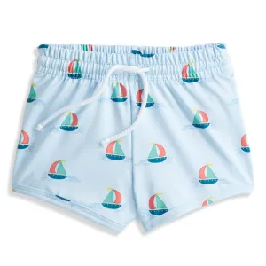 Printed Bayshore Swim Trunk -- Coral Seas