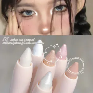 Silkworm Glow: Brightening Glitter Eyeshadow Stick