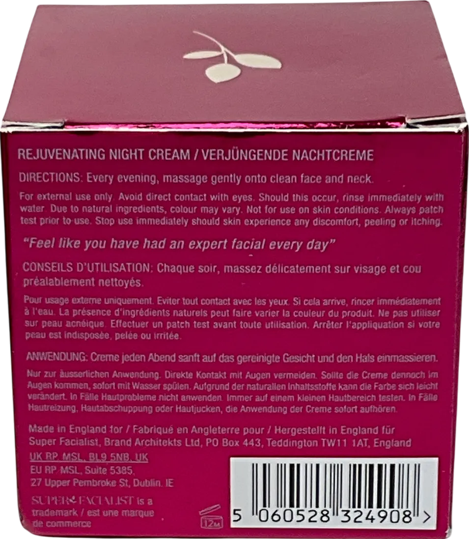 Super Facialist Hexapeptide-9 Anti-ageing Advanced Rejuvenating Night Cream 50ml