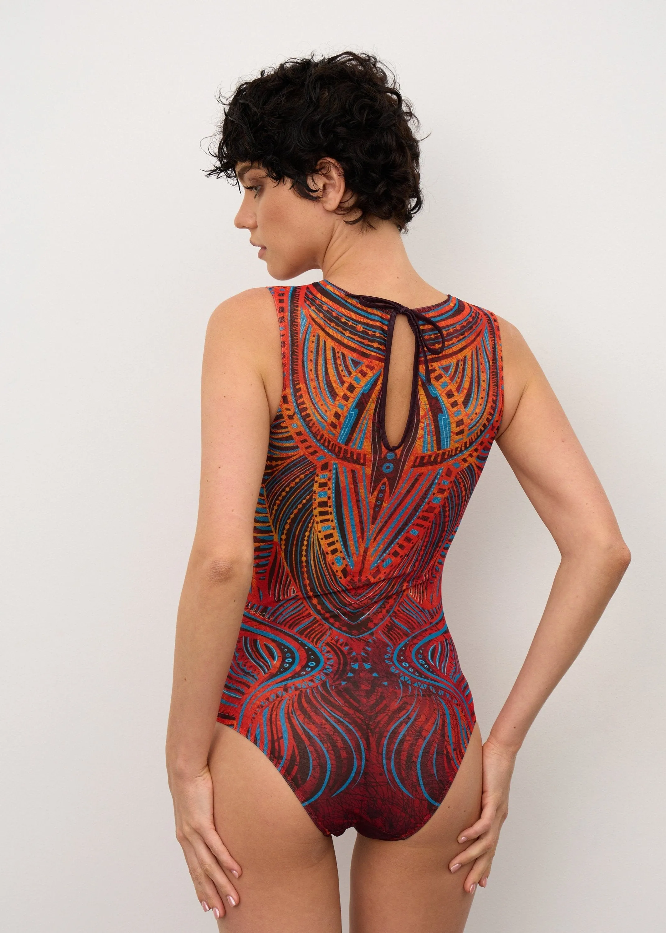 Tribal Africa Smart Swimsuit SPF 50  Unique One-Piece for Women