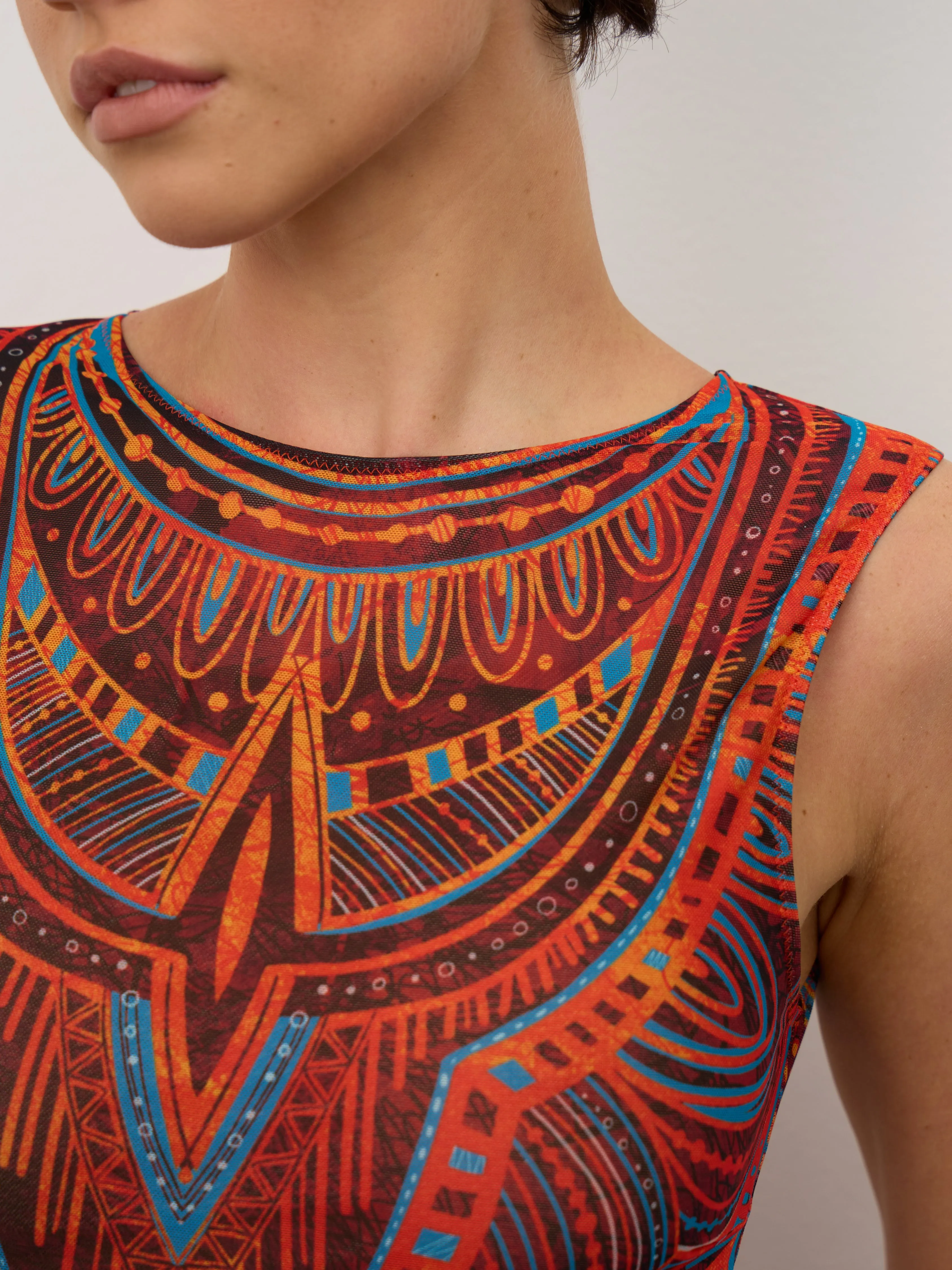 Tribal Africa Smart Swimsuit SPF 50  Unique One-Piece for Women