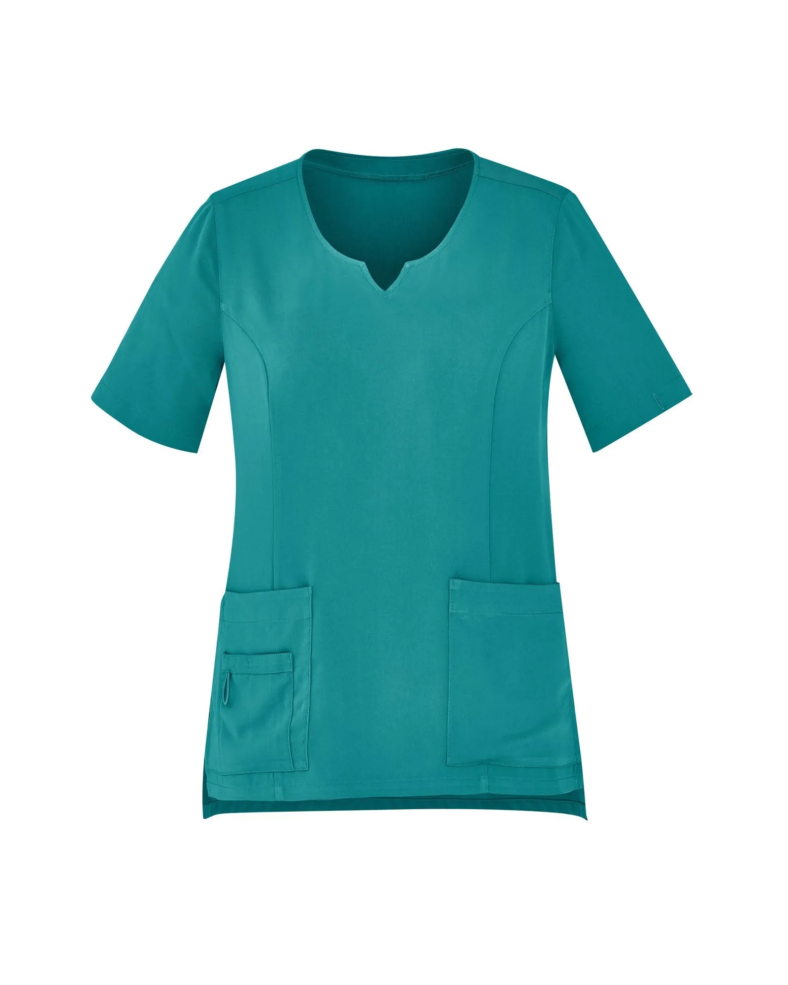 Womens Tailored Fit Round Neck Scrub Top