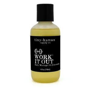 Work it Out Baby Massage Oil - 4 oz by Tiny Human Supply Co.