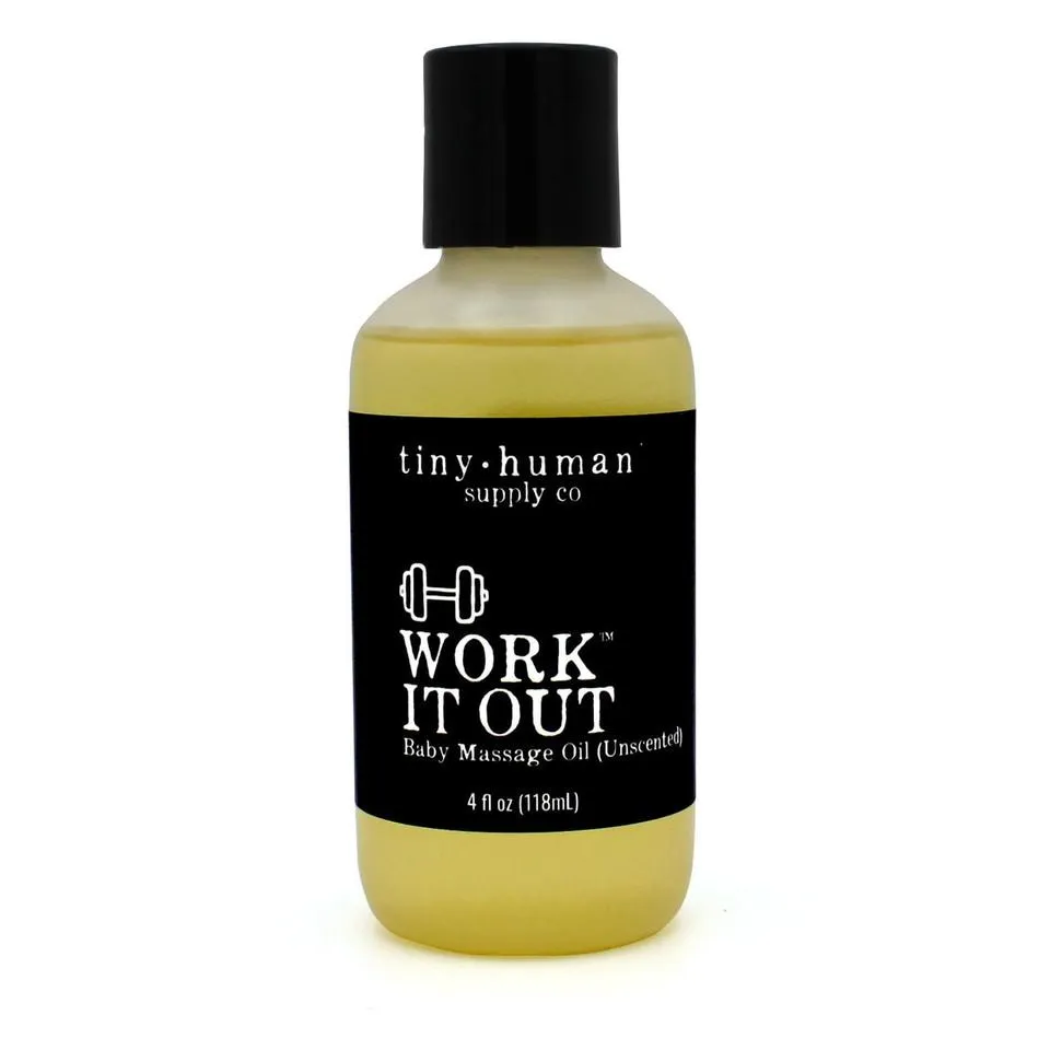 Work it Out Baby Massage Oil - 4 oz by Tiny Human Supply Co.