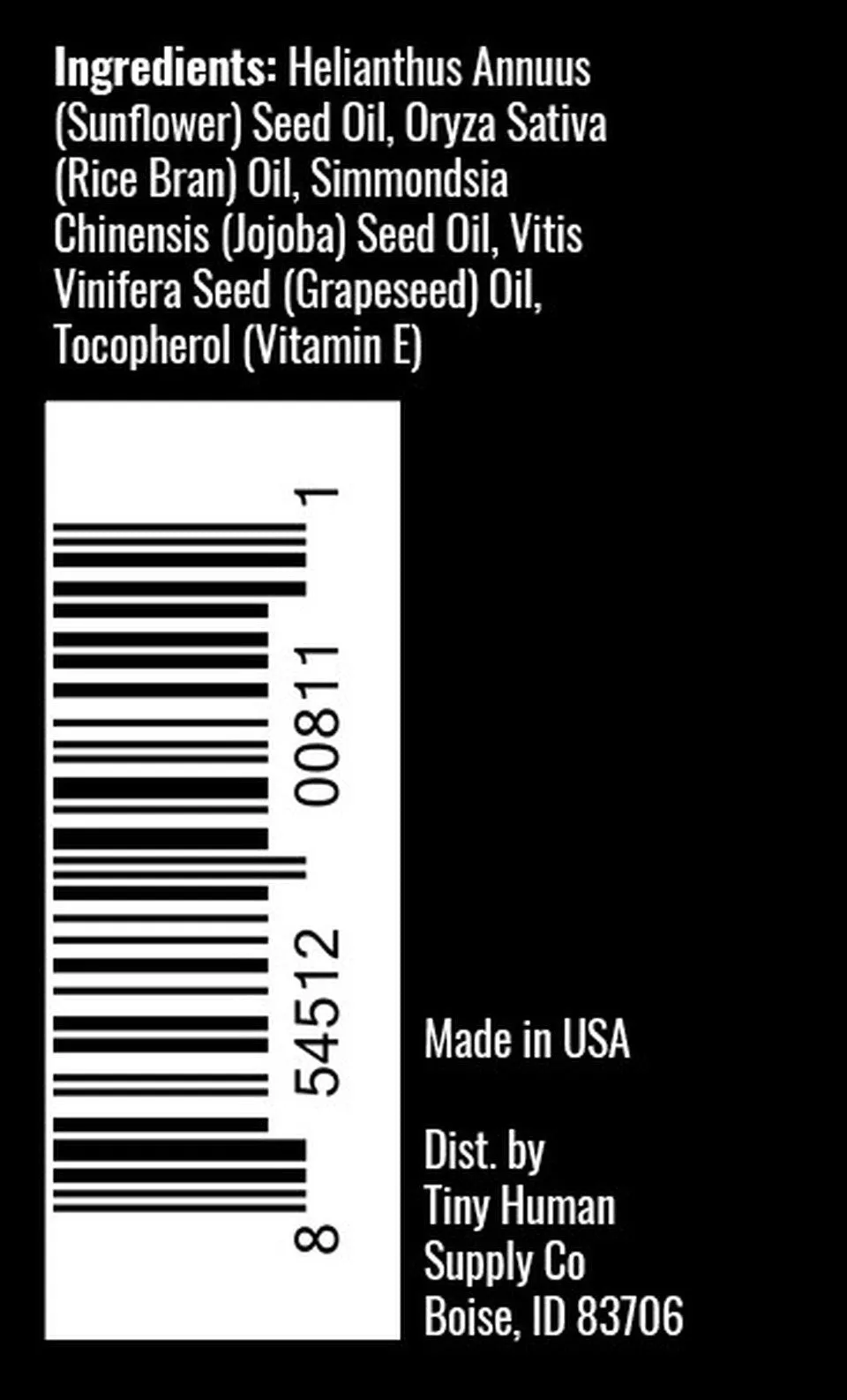 Work it Out Baby Massage Oil - 4 oz by Tiny Human Supply Co.
